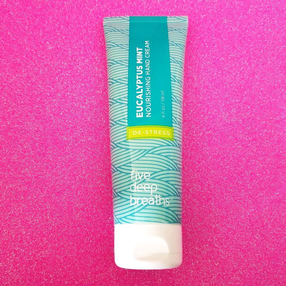 2 Pack Five Deep Breaths De-Stress Eucalyptus Mint Nourishing Hand Cream‎